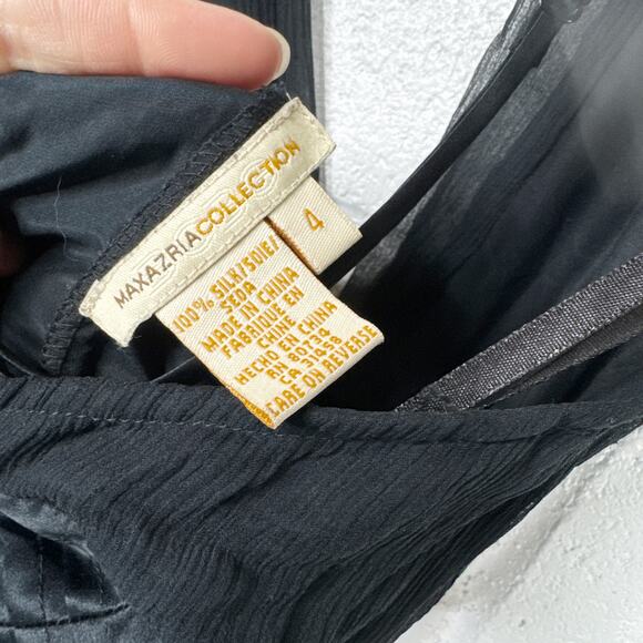 Vintage Max Azria Y2K Silk Fairy Grunge Midi Dress Womens 4 Whimsy Goth Vamp - Picture 3 of 16